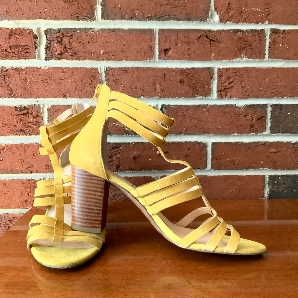 Sole Society mustard heel “Elise”